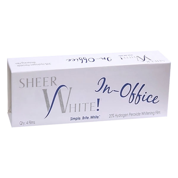 Sheer White! In-Office 20% Hydrogen Peroxide Whitening Film - 4ct